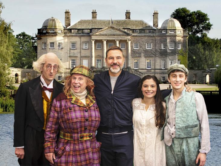 David Walliams with the cast