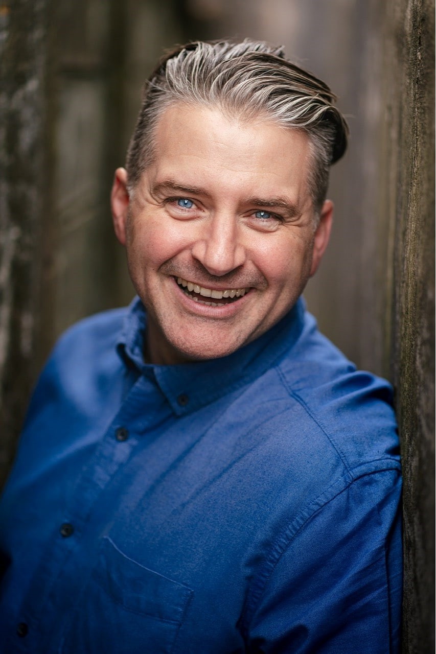 Matt Crosby wearing a blue shirt