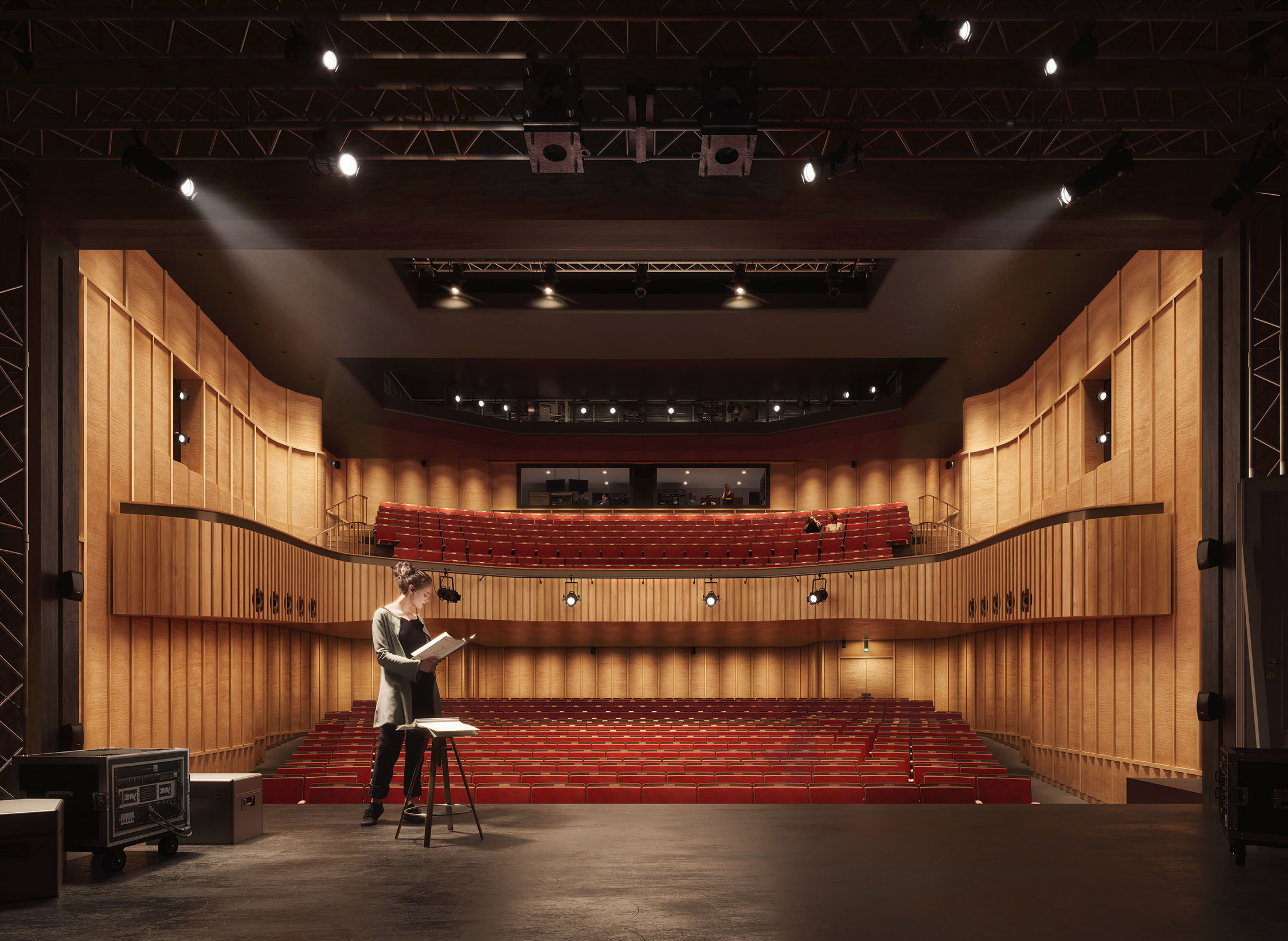 Image from stage looking out at seats