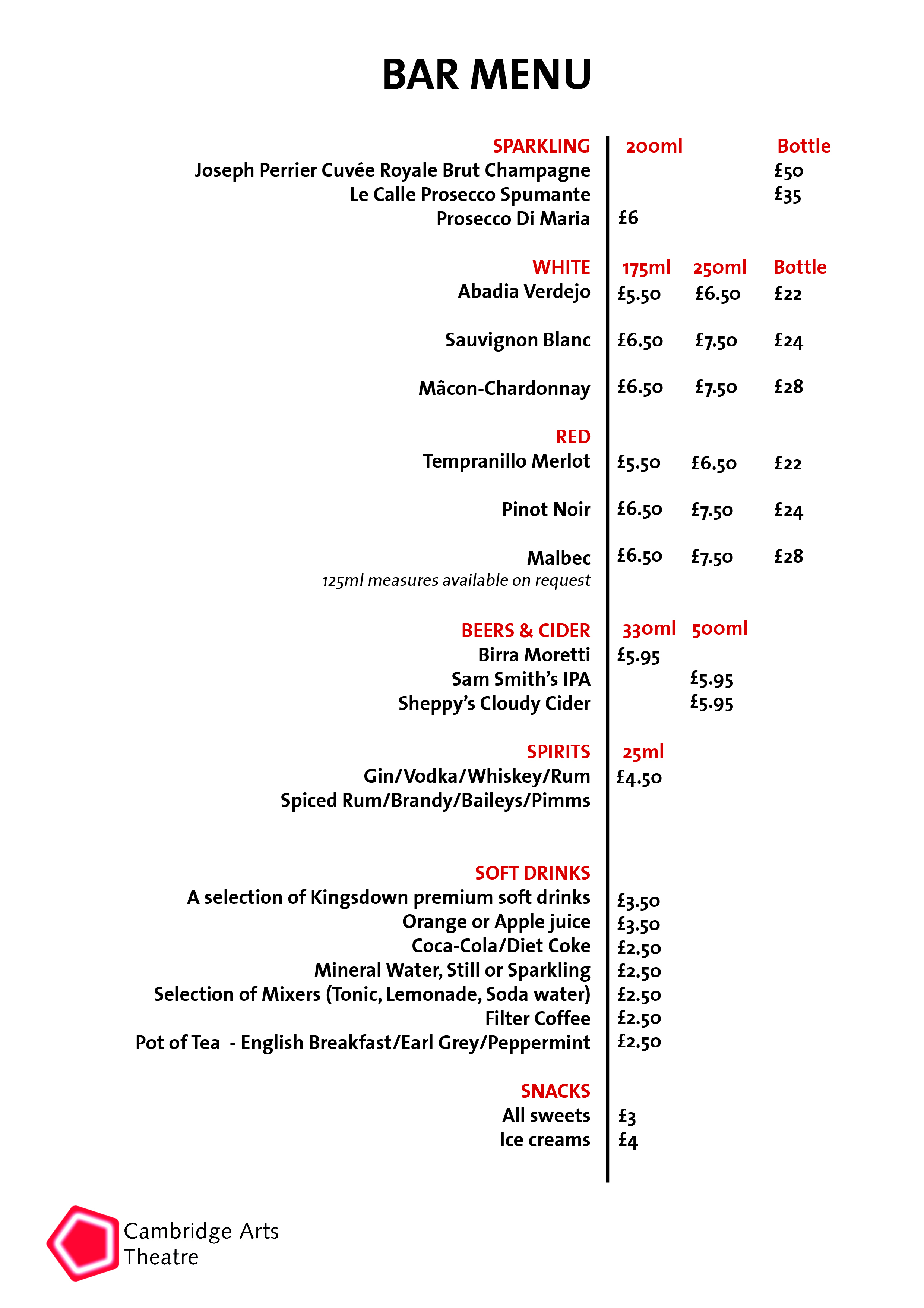 Bar List for June 2023