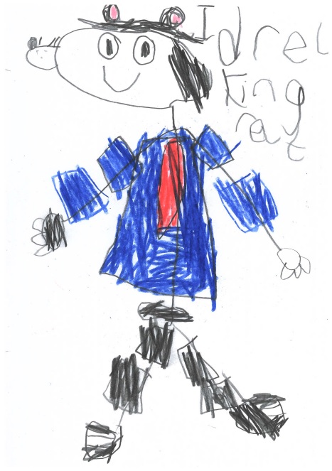 A Picture of King Rat drawn by a Primary School Pupil 