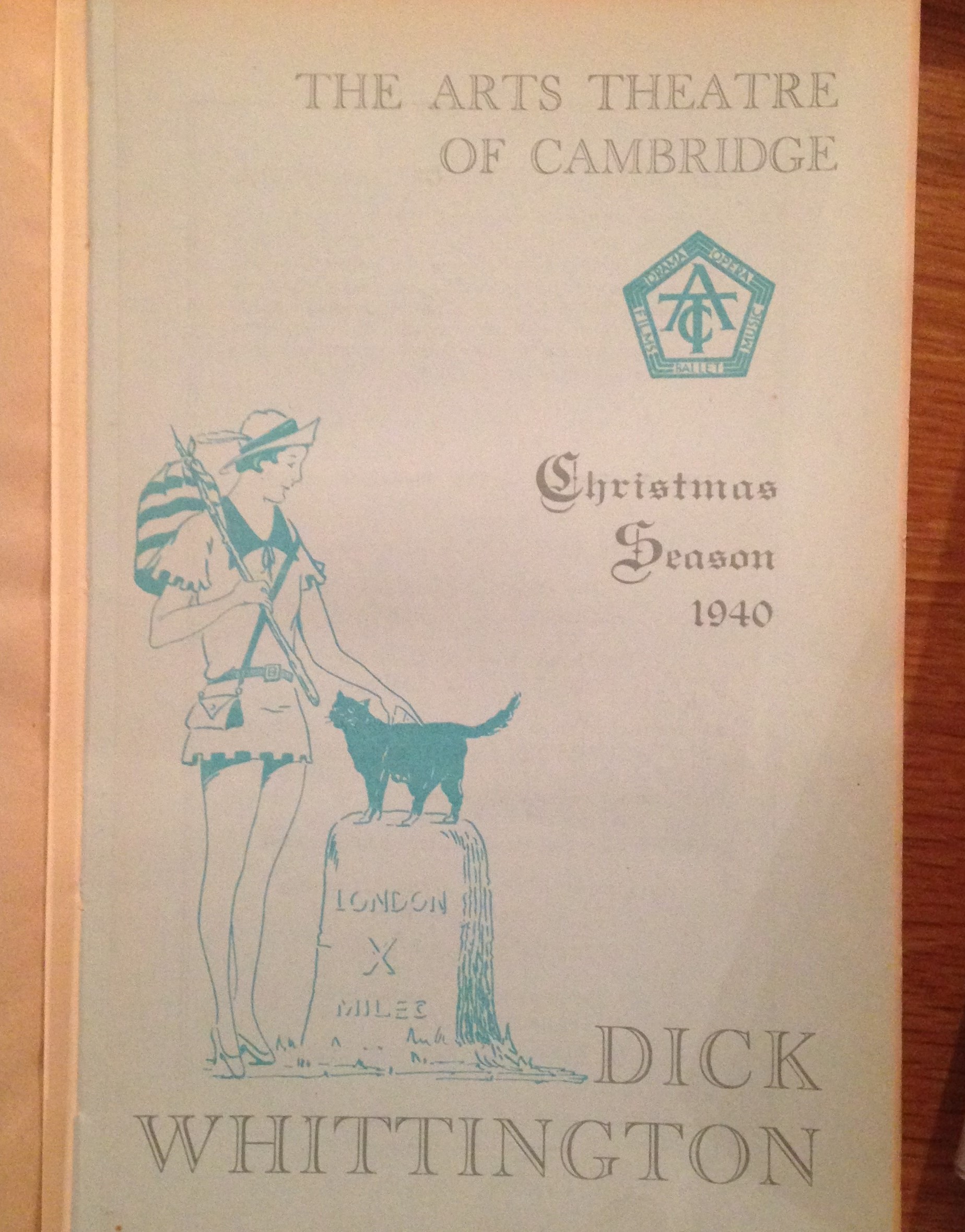 Dick Whittington programme from 1940