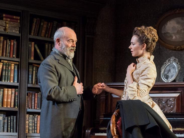 Kara Tointon and Keith Allen in Gaslight