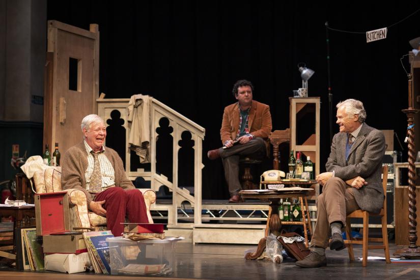 Matthew Kelly and David Yelland sit and talk