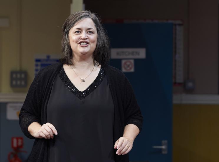 Ruth Jones talks