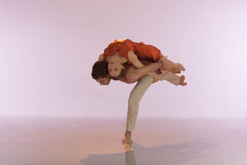 A male and female ballet dancer
