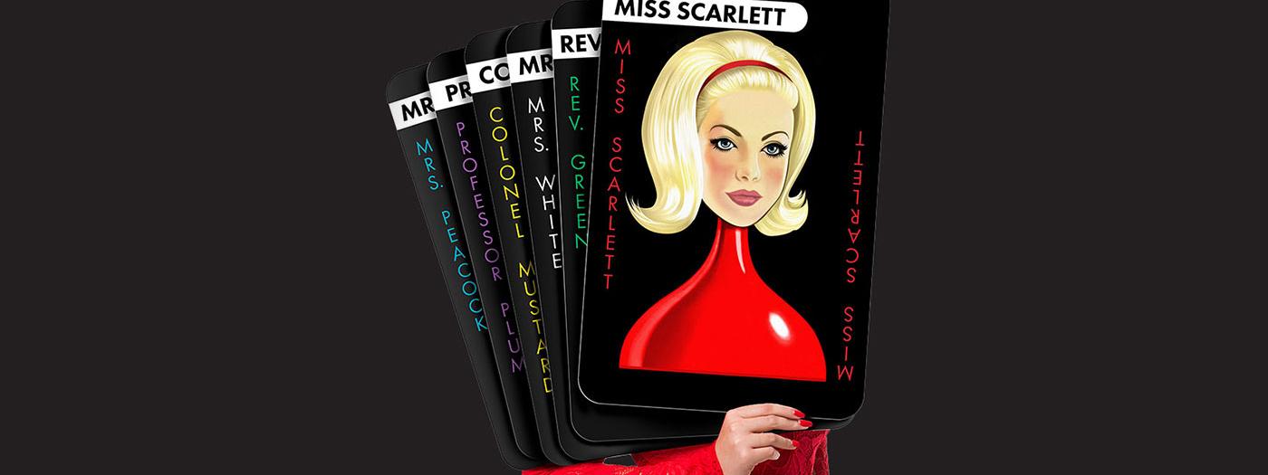 Miss Scarlett cluedo 2 card