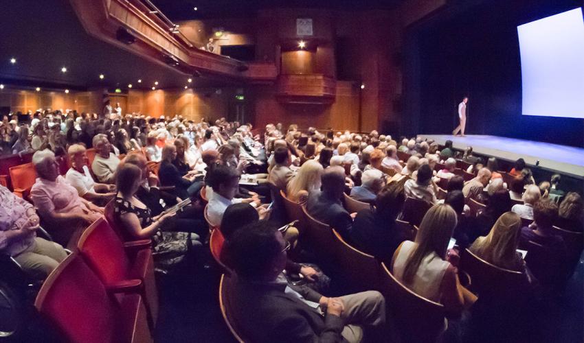 Audience in their seats