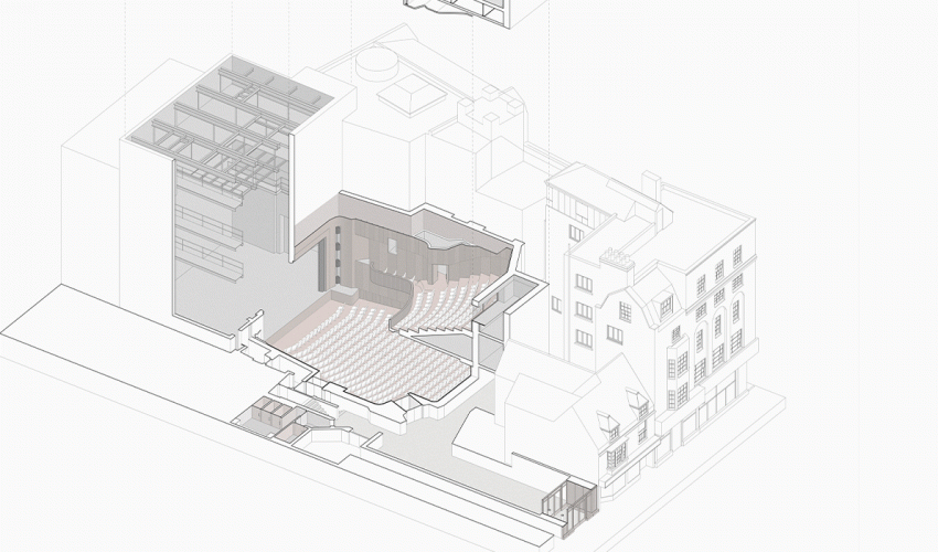 Architect drawing of the auditorium
